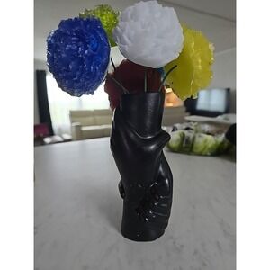 Resin Vase Hands Wrapped Around It. Black. Decoration  Gift.‎ 573